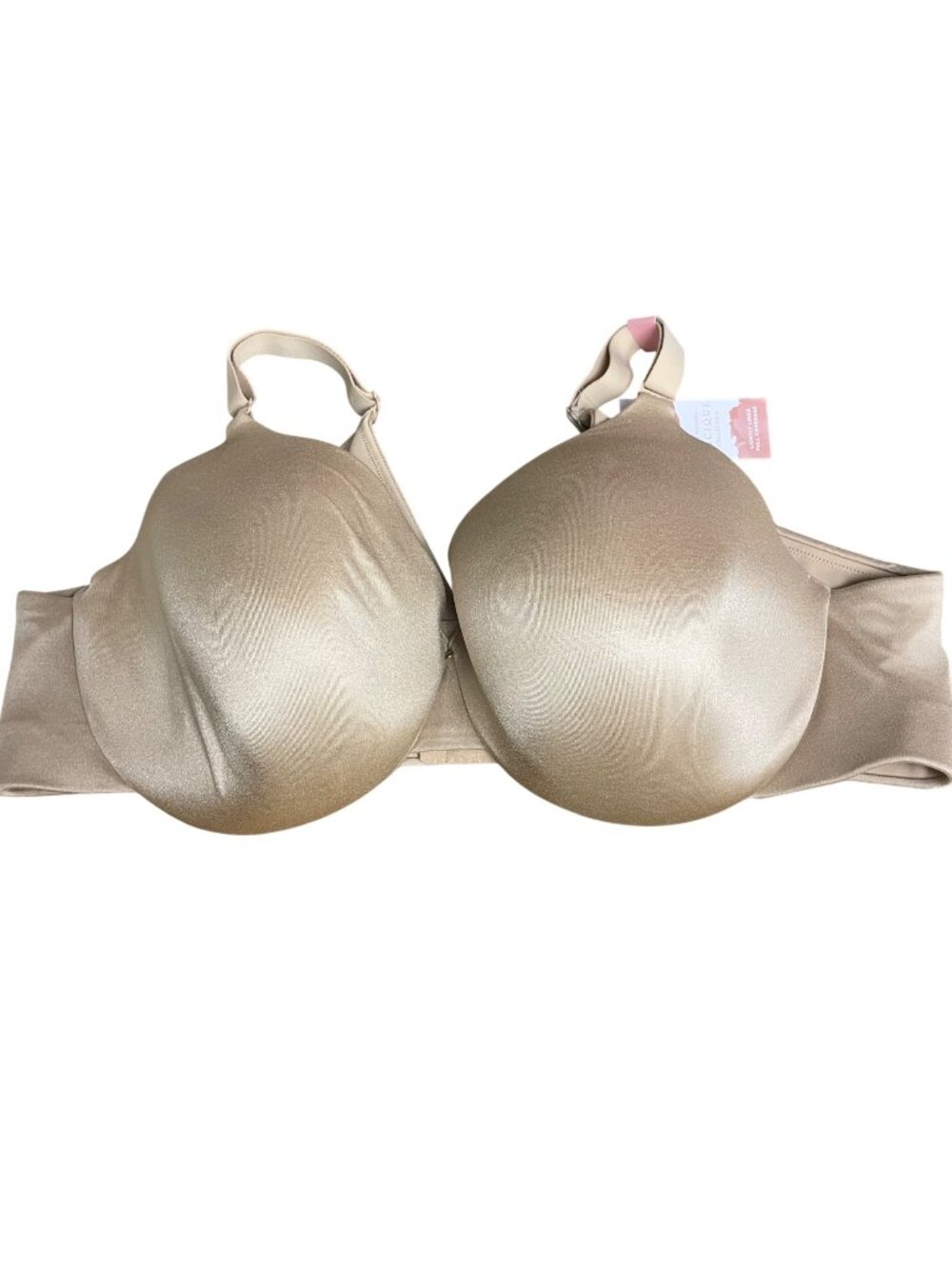 Cacique Lightly Lined Full Coverage Bra Tan Beige Nude Neutral Sz 46C